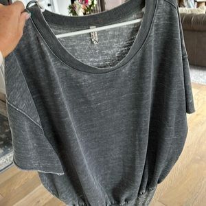 We the free gray bodysuit